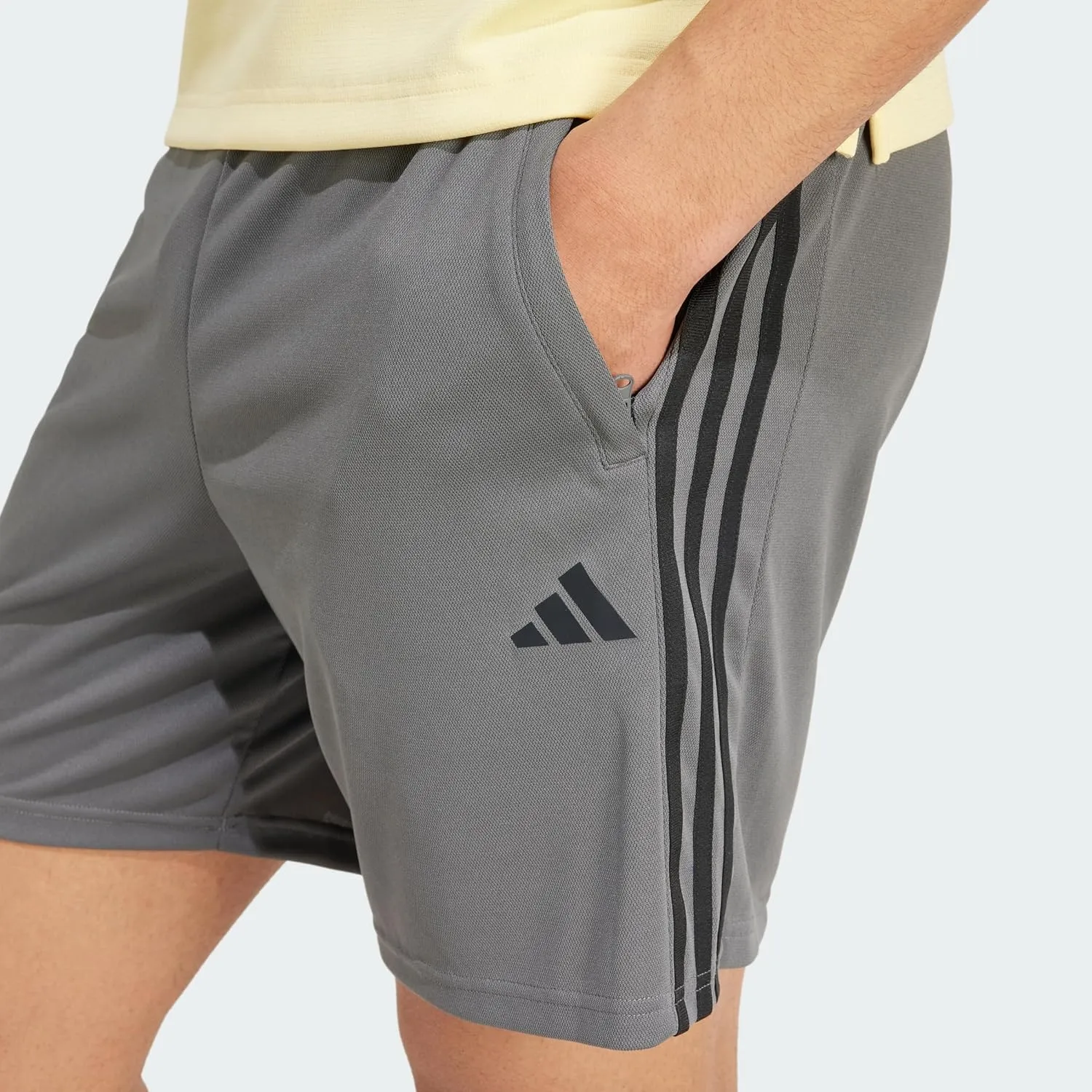 adidas Men's Train Essentials Piqu?? 3-Stripes Shorts