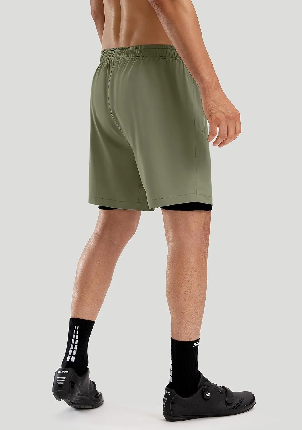 Bikewa Men's Mountain Bike Shorts 3D Padded Loose-fit Riding Biking Cycling Bicycle Biker Shorts for Men Zipper Pockets