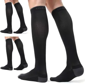 CelerSport 3 Pairs Compression Socks for Men and Women 20-30 mmHg Running Support Socks