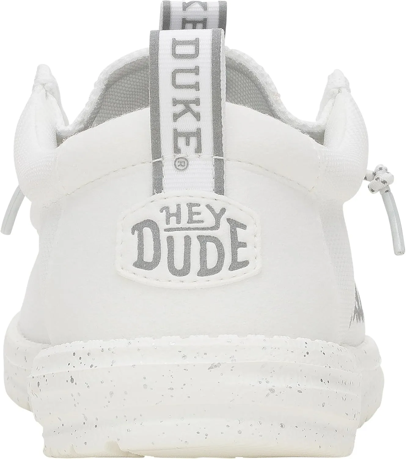 HEYDUDE Wally Collegiate Whites, Men??s Shoes, Men's Slip-on Loafers, Comfortable & Light-Weight