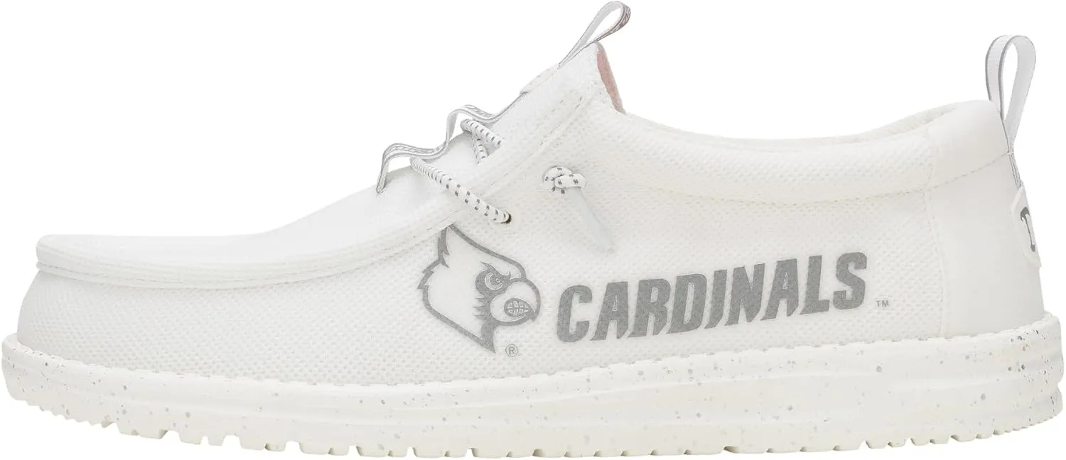 HEYDUDE Wally Collegiate Whites, Men??s Shoes, Men's Slip-on Loafers, Comfortable & Light-Weight