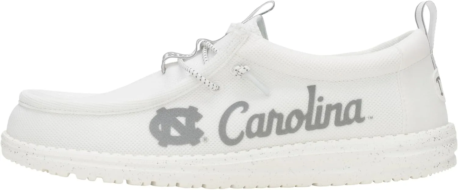HEYDUDE Wally Collegiate Whites, Men??s Shoes, Men's Slip-on Loafers, Comfortable & Light-Weight
