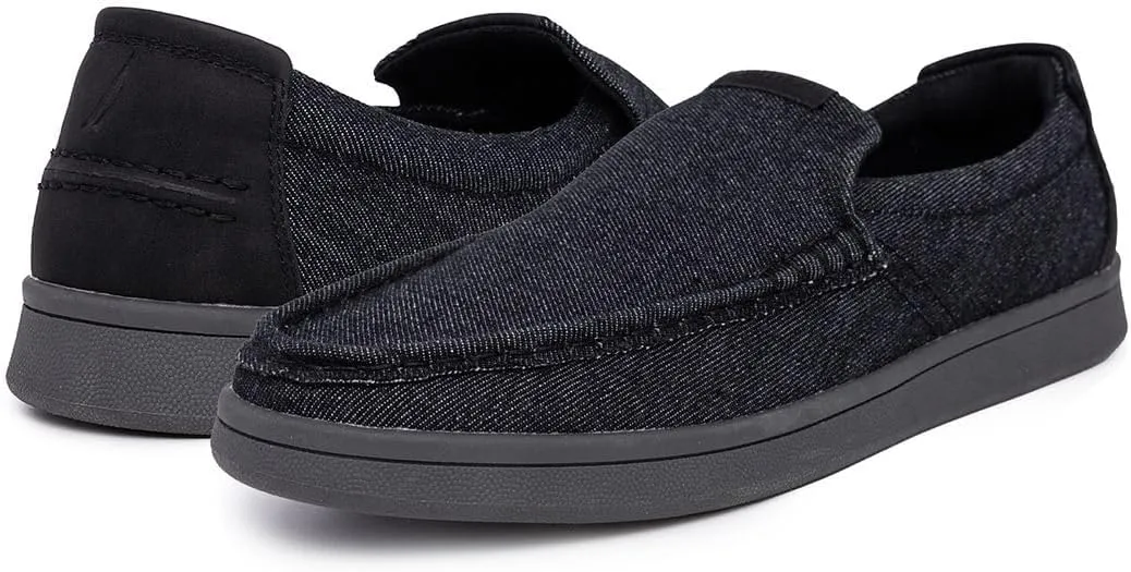 Nautica Men's Slip-On Loafers Casual Moc Toe Sneakers Boat Shoes Slipper for Men  Lightweight & Comfortable - Derwin
