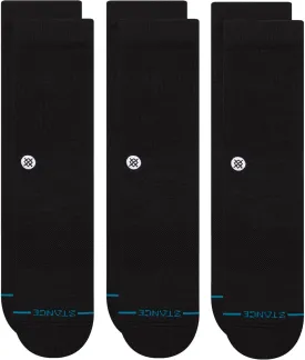 Stance Icon Classic Casual Crew Socks 3-Pack, Cotton Blend and Cushioning Arch Support
