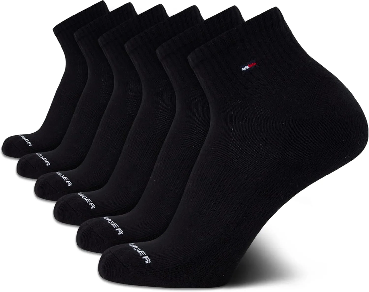 Tommy Hilfiger Men's Breathable Cushioned Quarter Socks - 6 Pack