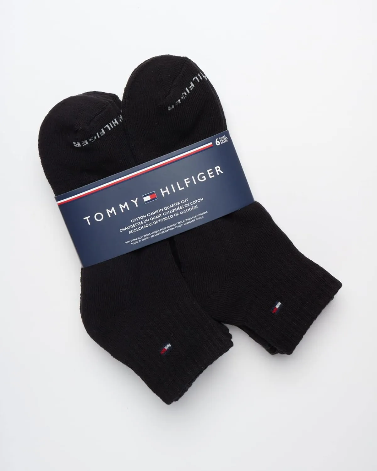 Tommy Hilfiger Men's Breathable Cushioned Quarter Socks - 6 Pack