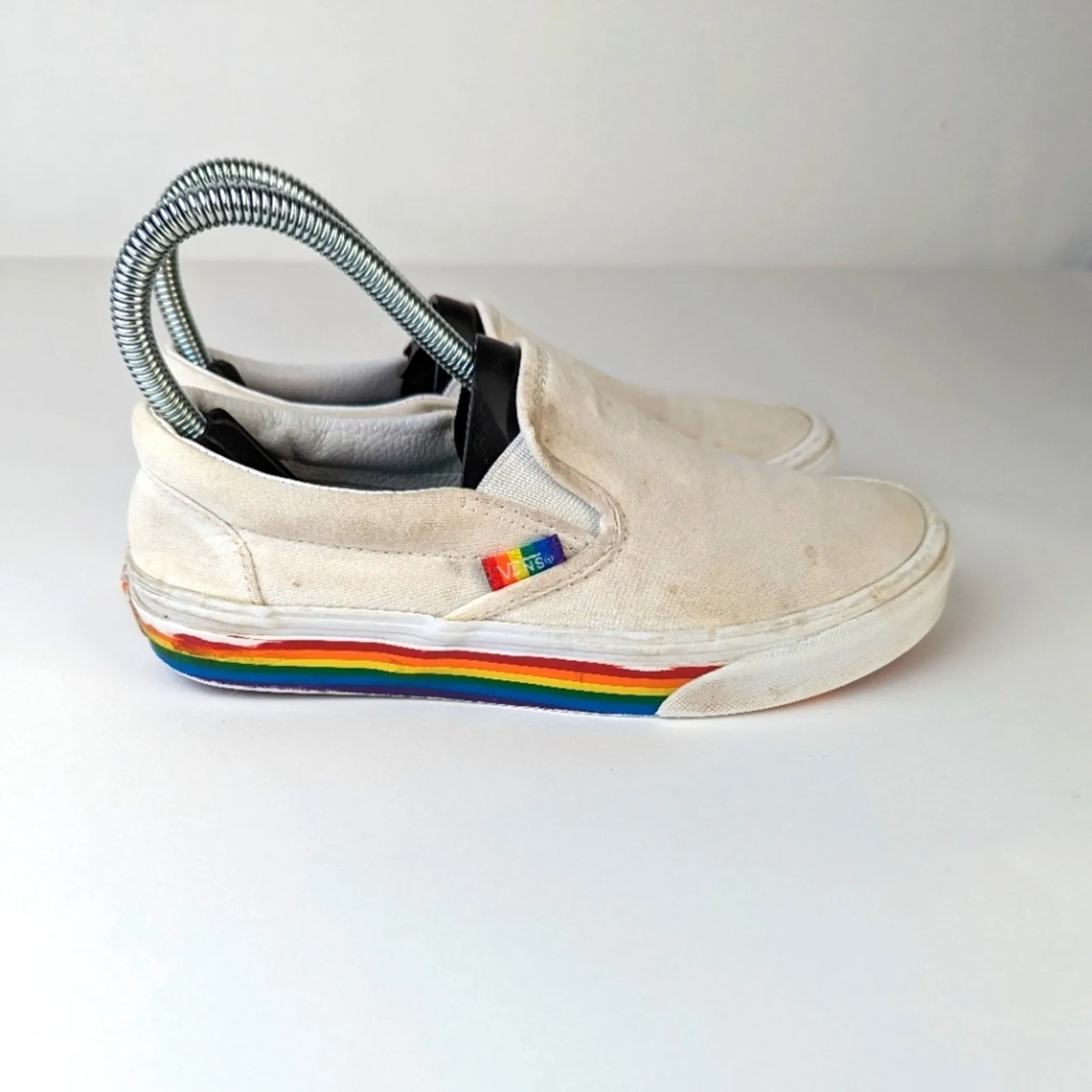 Vans Pride Rainbow Slip Ons - 6.5