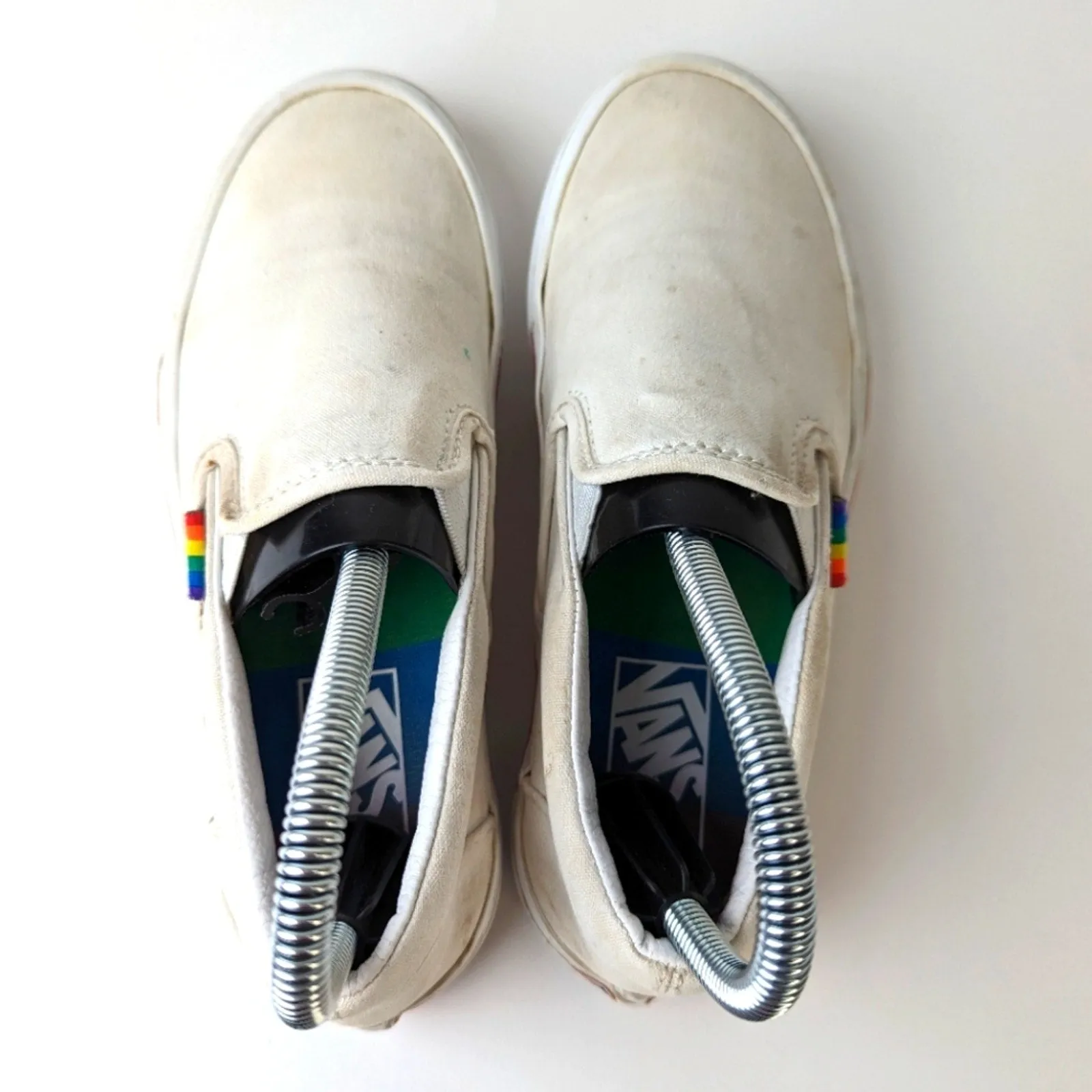 Vans Pride Rainbow Slip Ons - 6.5