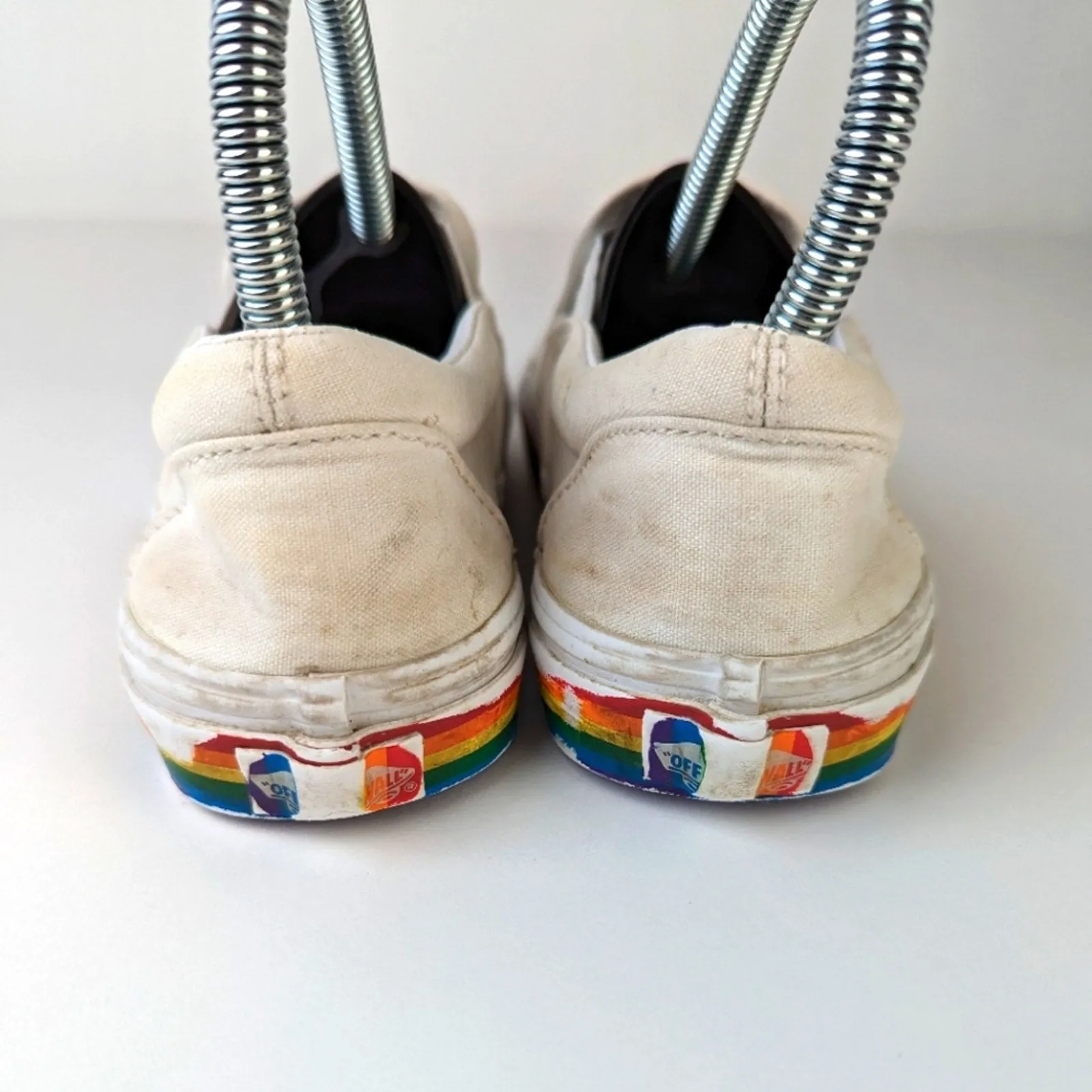 Vans Pride Rainbow Slip Ons - 6.5