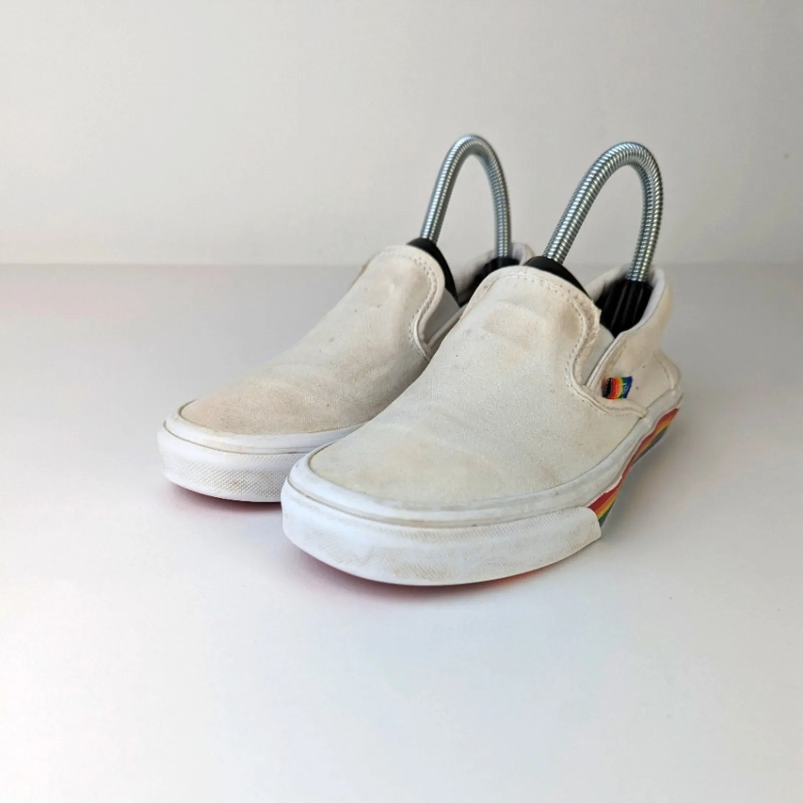 Vans Pride Rainbow Slip Ons - 6.5